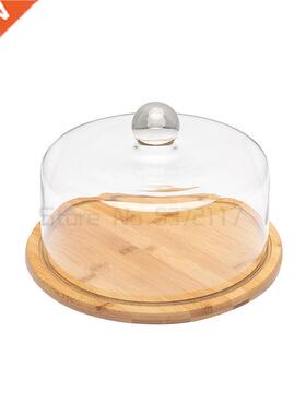 Retro Wooden Dessert Plate Cake Bread Snack Display Stand