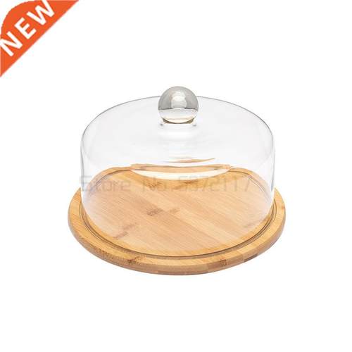 Retro Wooden Dessert Plate Cake Bread Snack Display Stand