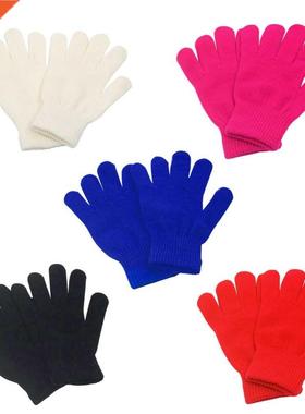 1Pair Magic Glove Girls Boys Kid Full Finger Sretchy Knitted