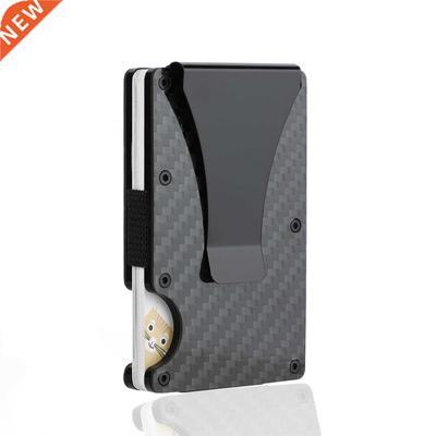 Man wallet MIni Carbon Fiber Wallet Smart Credit Card Holder