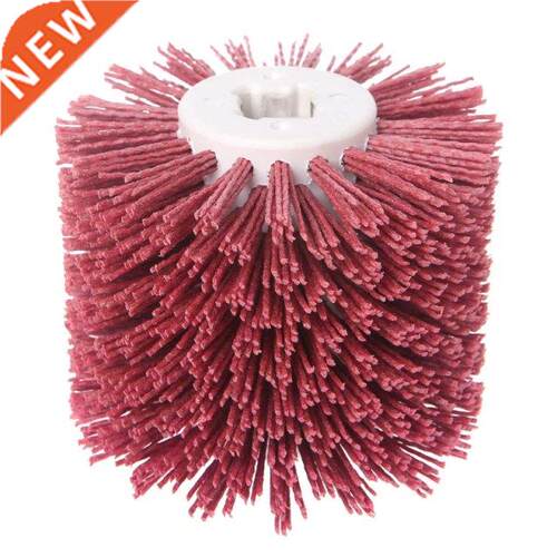 Deburring Red Ceramic Abrasive Wire Round Brushes Head Polis