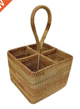 Wicker Basket Natural Hand Woven Storage Picnic Basket
