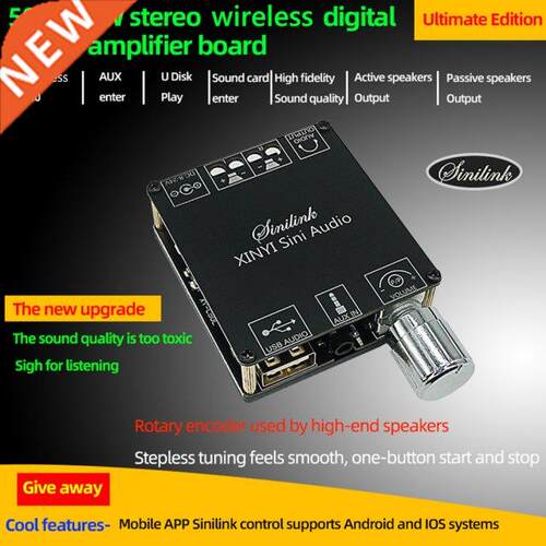 XY-C50L MINI Bluetooth-Compatible 5.0 Wireless Audio Digital