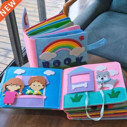 Baby Cloth Books Toddler Basic Life Skill Early Learning Edu