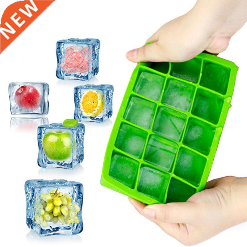 Home 15 Grid IceCube Tray Food Grade Silicone IceCube