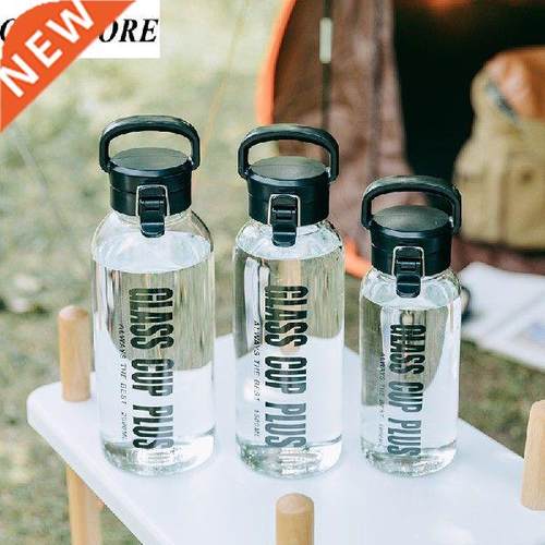 1/1.5/2L Large Capacity Portable Glass Water Bottles with