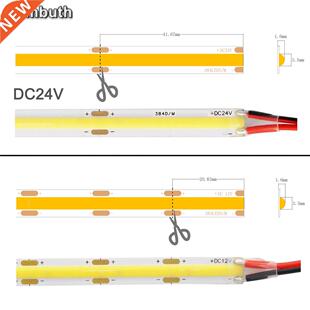 DC 12V COB Flexible FCOB LED rip Light 384LEDs/Meter Benda