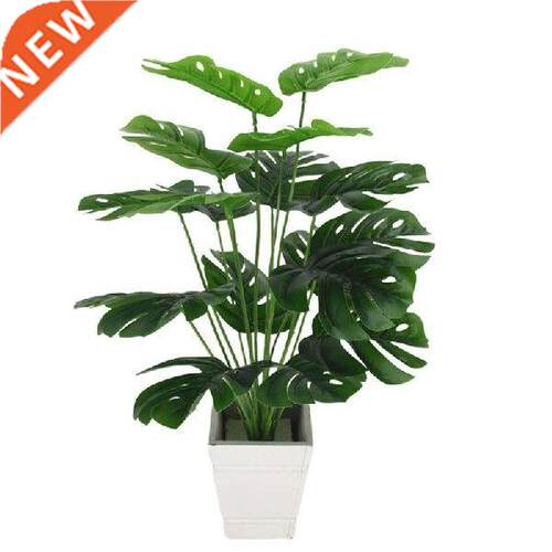 50cm 18 heads artificial green monstera leaves fake garden