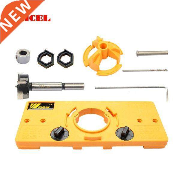 NEW 35MM Cup Style Hinge Boring Jig Drill Guide Set Door