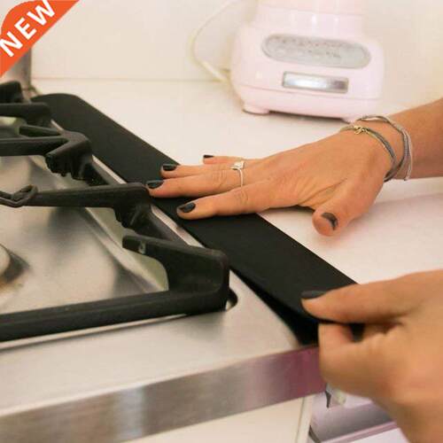 2Pcs/Set Rubber Oilproof Heat-resistant Stove Counter Gap Co