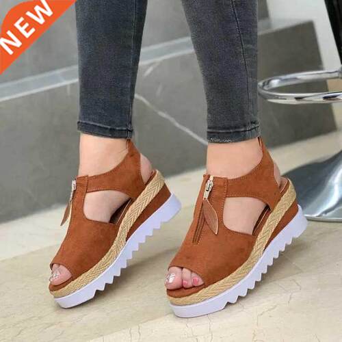 Summer Sandals Women Solid Color Open Toe Casual Ladies Flat