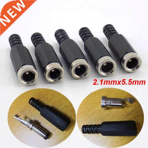 5pcs 2.1mm x 5.5mm Female DC Power Socket Jack Connector Ada