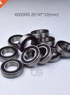 10pcs 6005RS 25*47*12(mm) chrome steel rubber Sealed High s