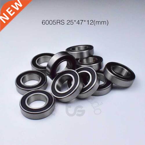10pcs 6005RS 25*47*12(mm) chrome steel rubber Sealed High s