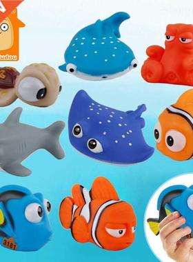 Baby Bath Toys Finding Fish Kids Float Spray Water Squeeze A