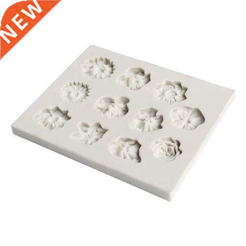 Smooth Flowers Shpe Mold Bking Kitchen 3D Crft Tool