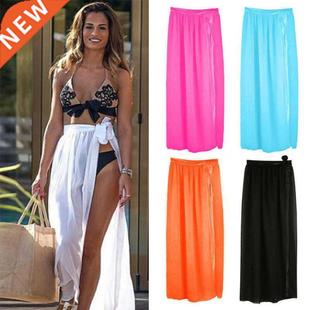 Womens Swim Wear Bikini Cover Up Sheer Beach Mini Wrap Skirt
