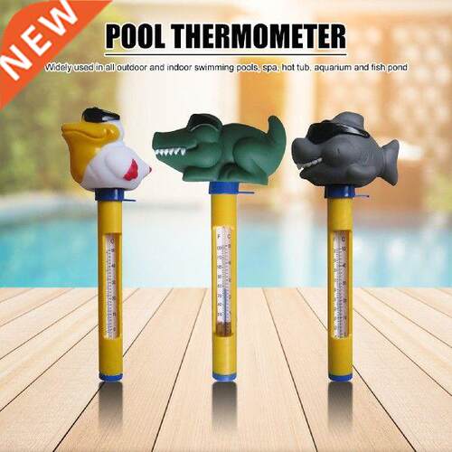 Swmmng Pool Floatng Water Thermometer Cartoon Spa Pool