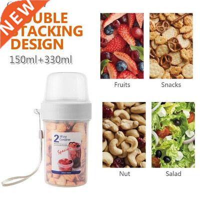 Double Layer Vegetables Crisper Container Breakfast Cup PP