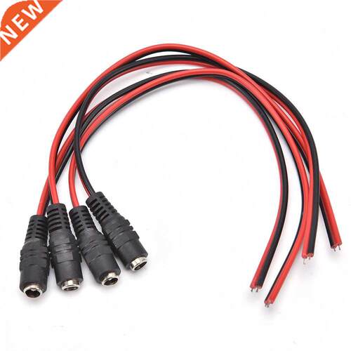4Pcs 5.5x2.1mm Male + Female DC Power Socket Jack Plug Conne