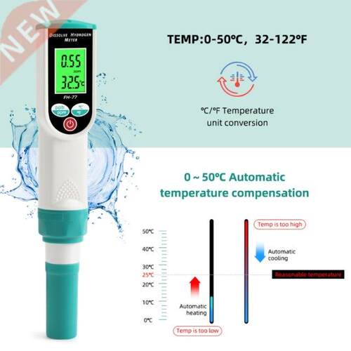 Digital Orp Tester Portable Dissolved Hydrogen H2 Meter Drik
