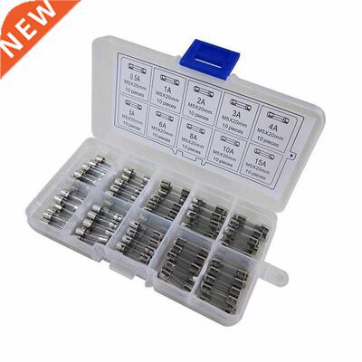 100pcs 5x20mm Fast Blow Glass Assorted Fuse