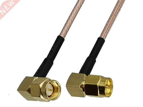 1pcs RG16 SMA Male Plug Right Angle to SMA Male Plug Right