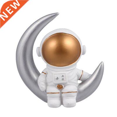 Astronaut Cake Topper Space Ornament Moon Figurines Decor