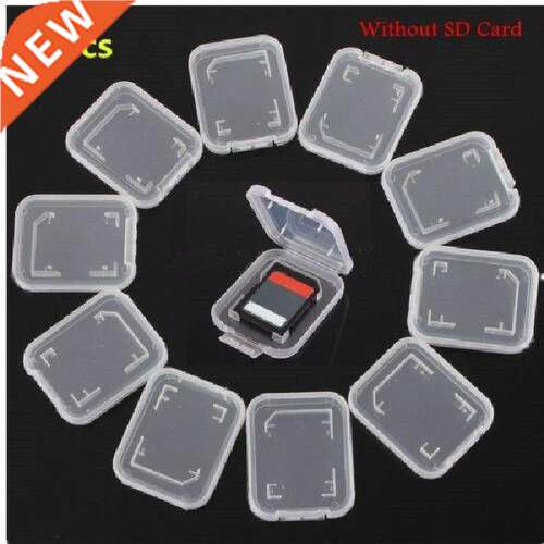 10pcs For Sd Sdhc Memory Card Case Holder Box orage