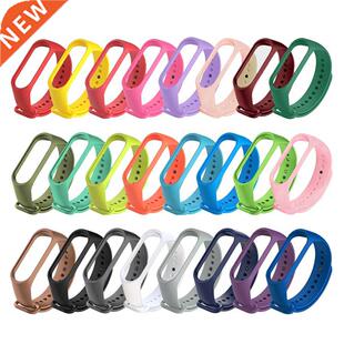 Watch Strap For Xiaomi Mi Band 7 6 5 4 3 Silicone Bracelet W