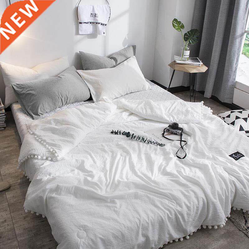 Washable Summer Air Condition Quilts with Breathable Lightw - 实物图