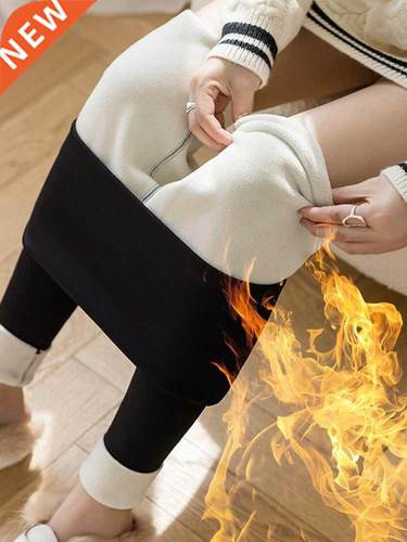 CHRLEISURE Women Winter Plus Velvet Sretch Leggings High Wai