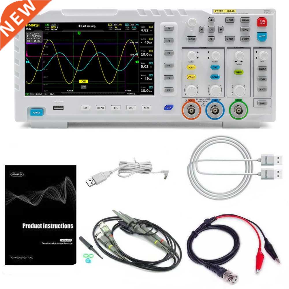FNIRSI-1014D Digit USB Oscilloscope Portable 7 Inch LCD Disp
