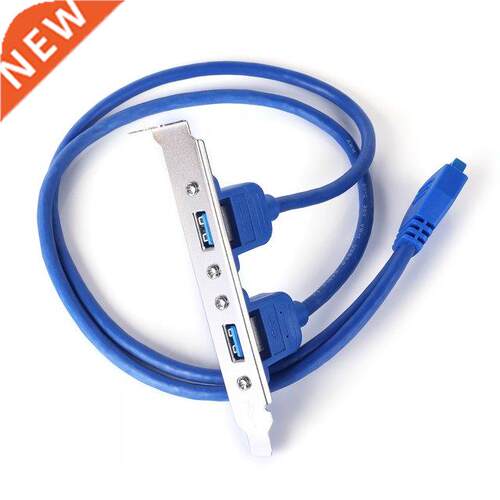 20 Pin to Dual USB3.0 Baffle Extension Cable High Speed USB