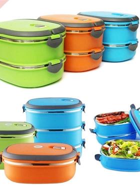 1/2/3 Layer Portable Stainless Steel Thermal Lunch Box For