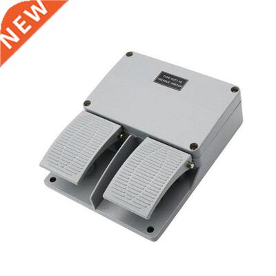 Foot switch YDT1-16 aluminum shell gray double pedal switch
