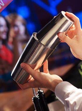 2Pcs/Set Boston Shaker 750/600/450ml Stainless Steel