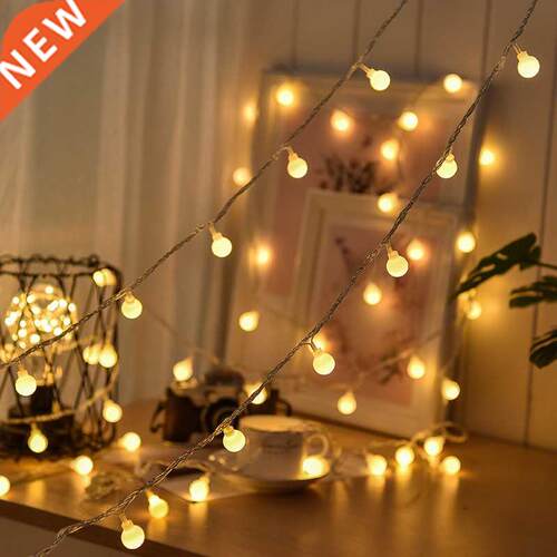 2M 3M 6M LED Holiday Light Chain Ball LED String lights Batt