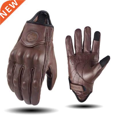 Suomy Leather Motorcycle Gloves Summer Men Motocross Gloves