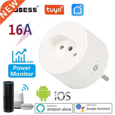 Aubess TUYA Smart Plug Wifi+Bluetooth-compatible 16A Smart