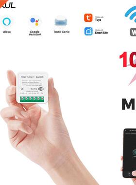 10A 16A WiFi Smart Switch Led Light Smart Life Push Module S