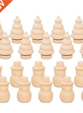 20PCS Unfinished Wood Peg Doll, Wooden Dolls for Festival De