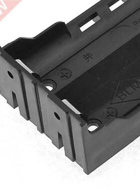 Black Battery Holder 4 Pins for 2x18650 Rechargeable Li-ion