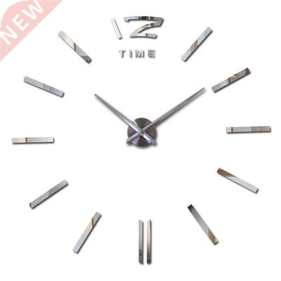 special offer 3d big acrylic mirror wall clock brief  qua