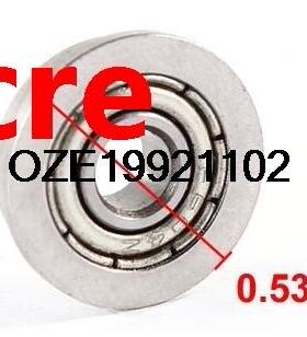 Metal 4mm x 12mm x 4mm Sealed Flanged Shielded Ball Bearing