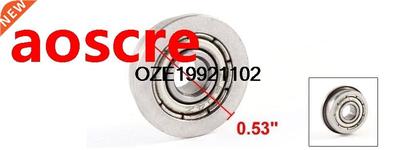 Metal 4mm x 12mm x 4mm Sealed Flanged Shielded Ball Bearing