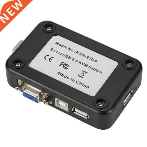 USB Sharing KVM Switch Switcher 2 Port VGA SVGA Switch Box