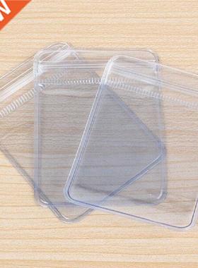 100 Pcs/lot Wholesale Clear PVC Plastic Coin Bag Case