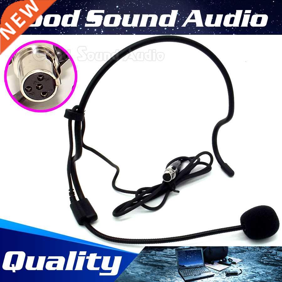 Mini XLR 4 Pin TA4F 4PIN Connector Headband Headworn Mic Ear