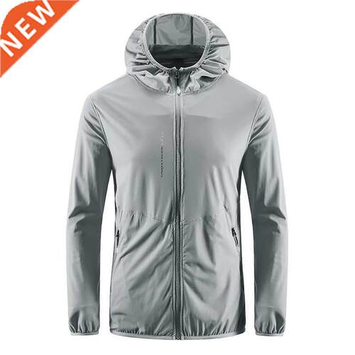 Hiking Waterproof Jacket Men Camping Rain Coat Quick Dry Hun